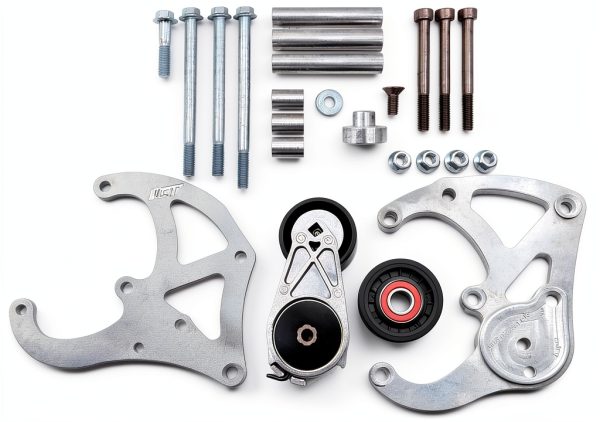 ICT Billet R4 A/C Compressor Bracket Kit for Trucks SUVs-2