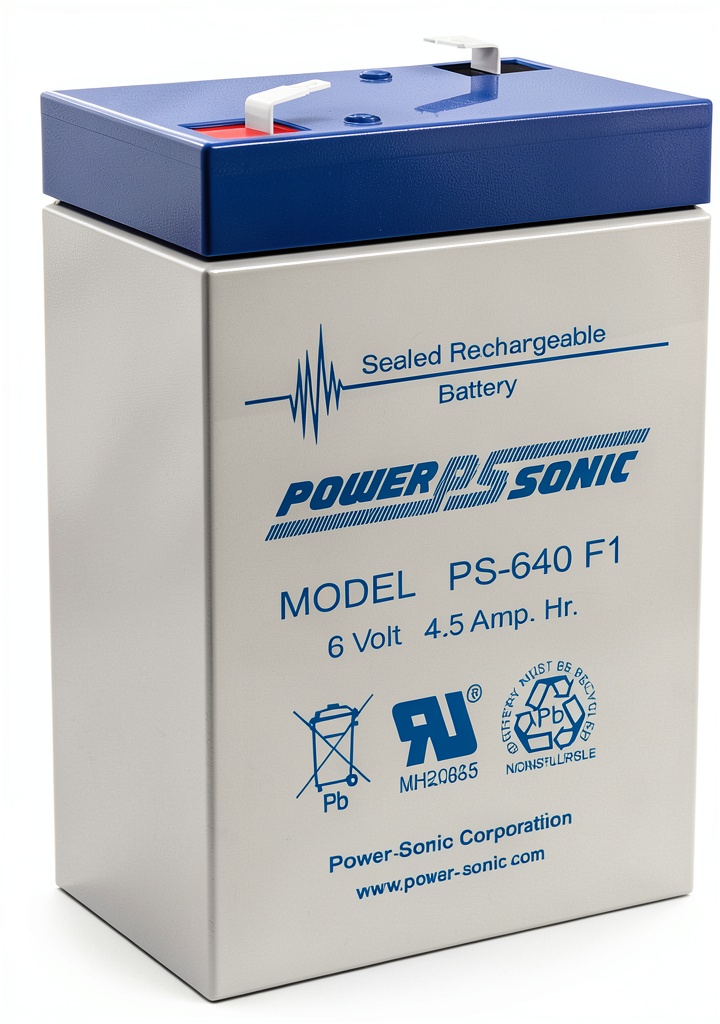 Power-Sonic PS640 6V 4.5AH SLA battery