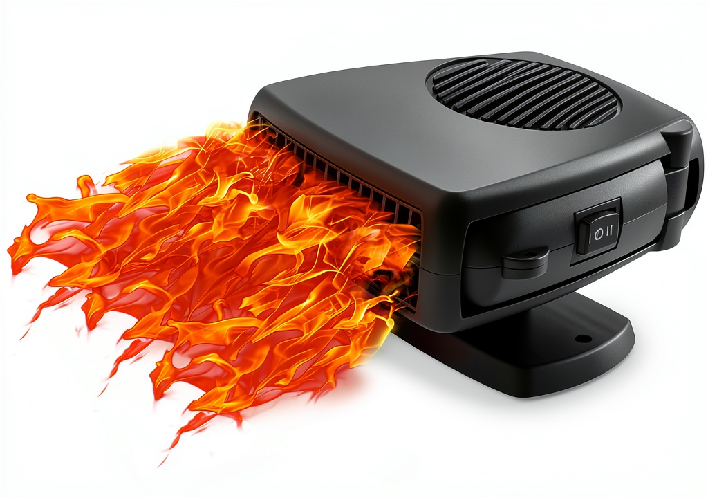 'BSTGEKELY 200W car heater with rotating head'