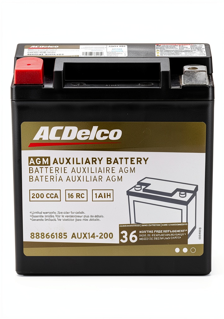ACDelco Gold AGM battery installed in a truck under the hood