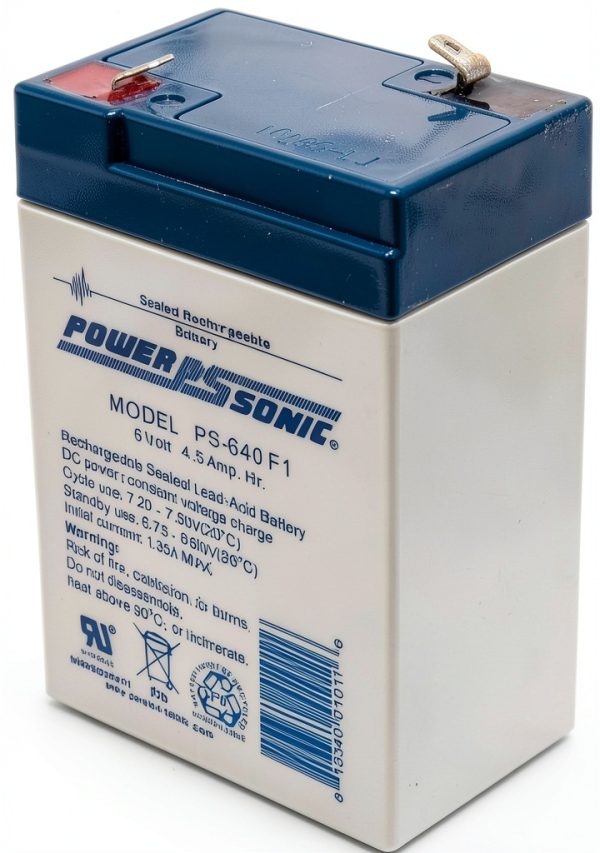 Power-Sonic PS640 6V 4.5AH SLA Battery Automotive-1