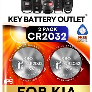 Kia Key Fob Batteries CR2032 3V 2 Pack-0