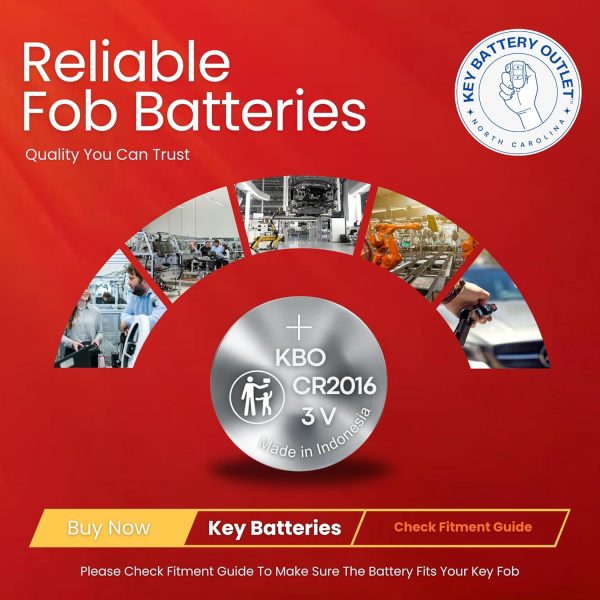 CR2016 Battery Kit Key Battery Outlet Toyota Fob-4