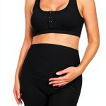 Summer Mae Maternity 2 Piece Activewear Set High Waist Short Crop Top-0